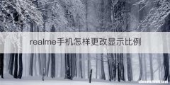 realme手机怎样更改显示比例