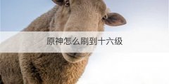 原神怎么刷到十六级