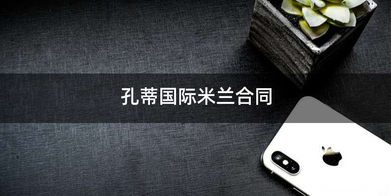 孔蒂国际米兰合同