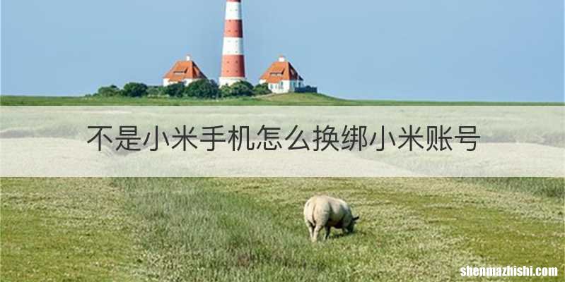 不是小米手机怎么换绑小米账号