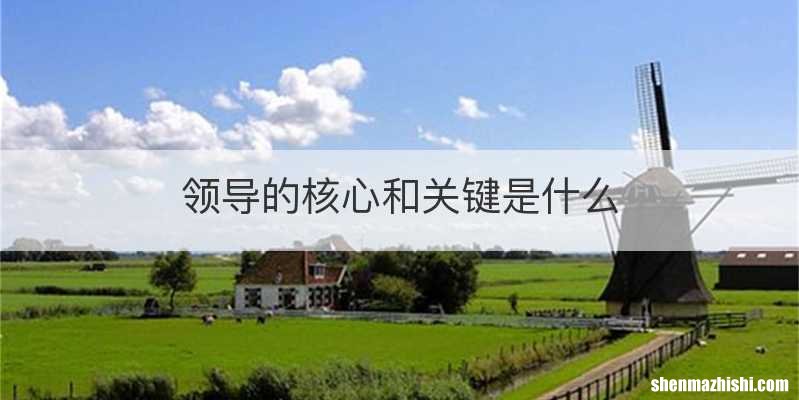 领导的核心和关键是什么