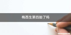 梅西生第四胎了吗