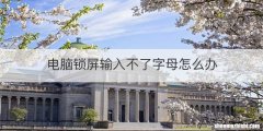 电脑锁屏输入不了字母怎么办