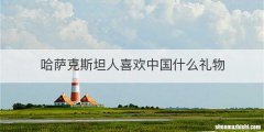 哈萨克斯坦人喜欢中国什么礼物