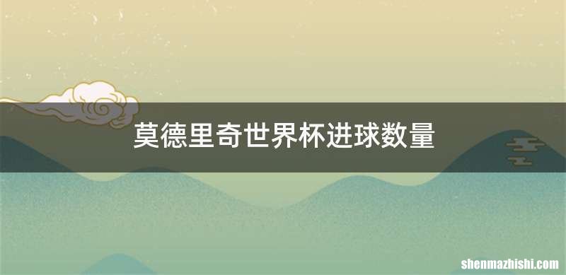 莫德里奇世界杯进球数量