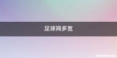足球网多宽