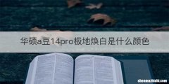 华硕a豆14pro极地焕白是什么颜色