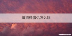 逗猫棒情侣怎么玩
