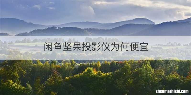 闲鱼坚果投影仪为何便宜