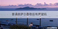 普通救萨尔尊敬后有声望吗