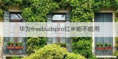 华为freebudspro红米能不能用