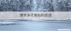 博学多才类似的成语