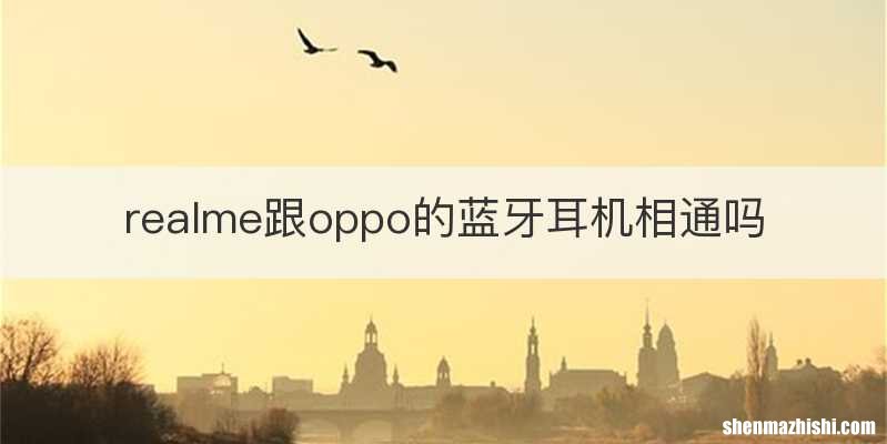 realme跟oppo的蓝牙耳机相通吗