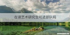 在读艺术研究生可进部队吗
