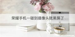 荣耀手机一碰到摄像头就黑屏了