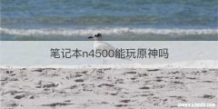 笔记本n4500能玩原神吗