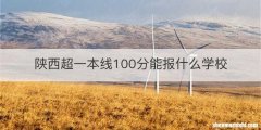 陕西超一本线100分能报什么学校