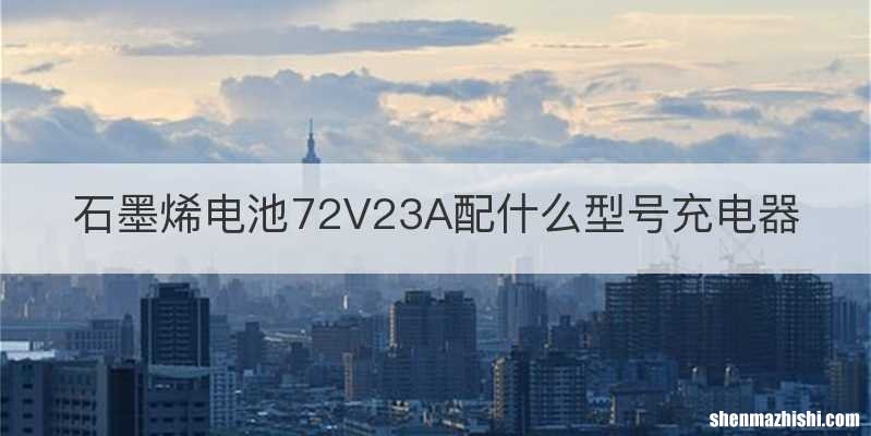 石墨烯电池72V23A配什么型号充电器