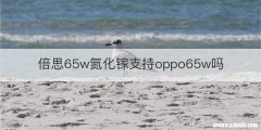 倍思65w氮化镓支持oppo65w吗