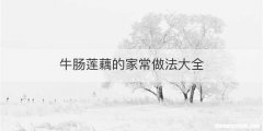 牛肠莲藕的家常做法大全