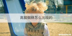 高脚蜘蛛怎么出现的