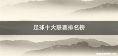 足球十大联赛排名榜