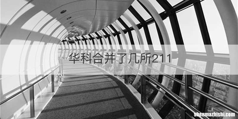 华科合并了几所211