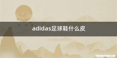 adidas足球鞋什么皮