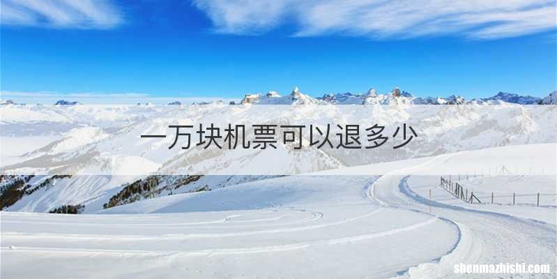 一万块机票可以退多少
