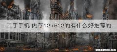 二手手机 内存12+512的有什么好推荐的