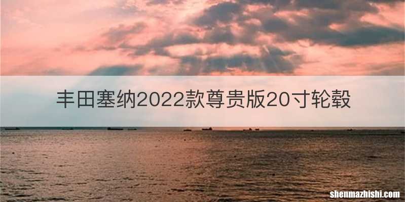 丰田塞纳2022款尊贵版20寸轮毂
