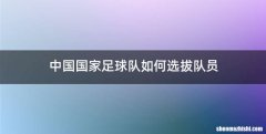 中国国家足球队如何选拔队员