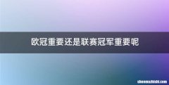 欧冠重要还是联赛冠军重要呢
