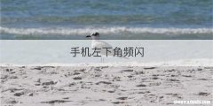 手机左下角频闪