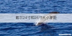 戴尔24寸和25寸大小差距