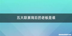 五大联赛背后的老板是谁