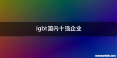 igbt国内十强企业