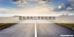 畜牧局岗位类别有哪些