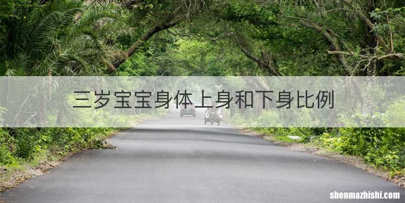 三岁宝宝身体上身和下身比例