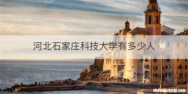 河北石家庄科技大学有多少人