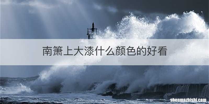 南箫上大漆什么颜色的好看