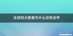 足球四大联赛为什么没有法甲