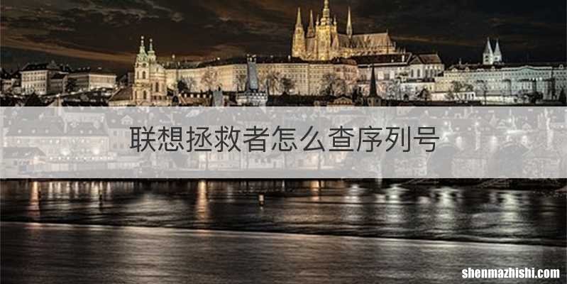 联想拯救者怎么查序列号
