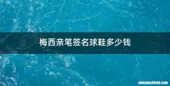 梅西亲笔签名球鞋多少钱