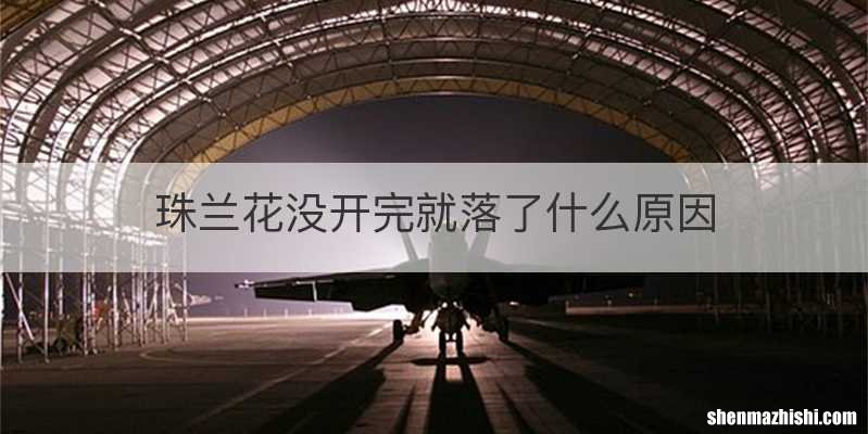 珠兰花没开完就落了什么原因