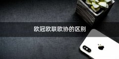 欧冠欧联欧协的区别