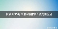 俄罗斯95号汽油和国内95号汽油区别