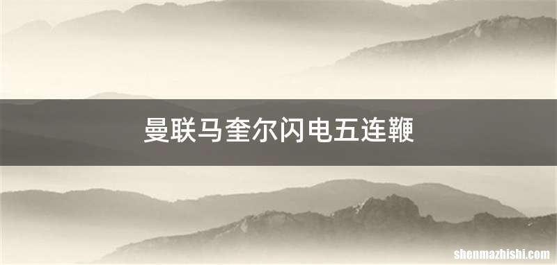 曼联马奎尔闪电五连鞭
