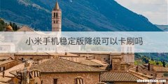 小米手机稳定版降级可以卡刷吗