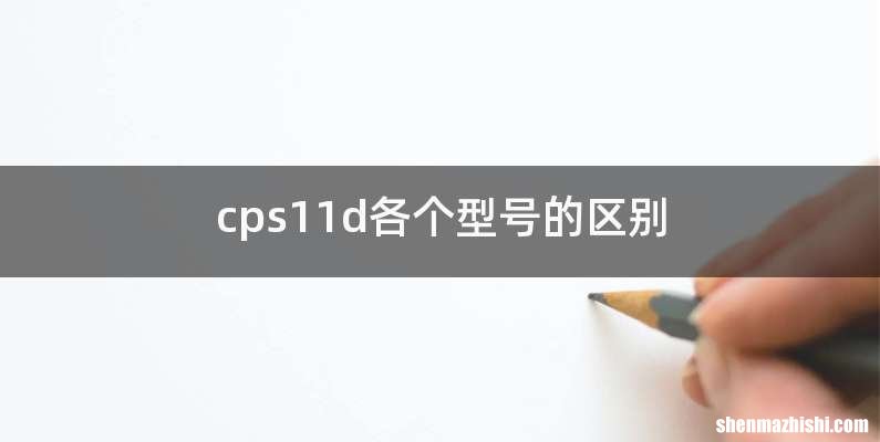cps11d各个型号的区别